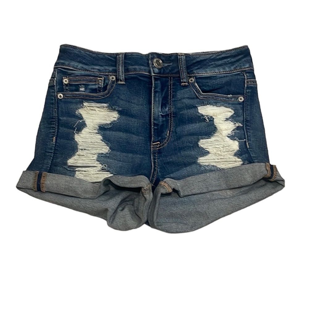 American Eagle AEO Next Level High Rise Shortie Jean Short Size 4